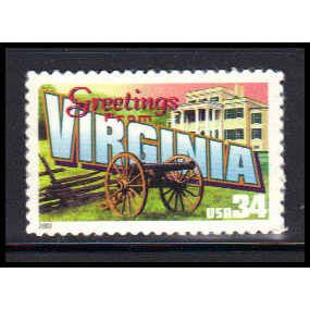 3606 34c Virginia Fine MNH V2753