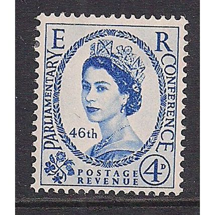 GB 1957 QE2 4d 46th Parliamentry Conference MM SG 560 ( M52 )