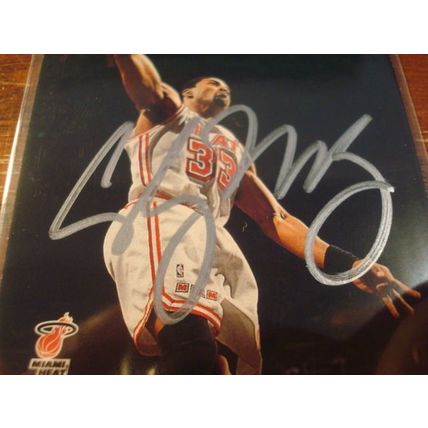 1996 Topps, Autograph Card, w/COA, ALONZO MOURNING, Heat