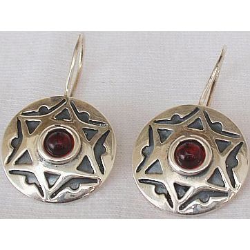 David Star red earrings