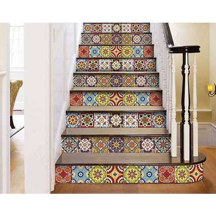 4" X 4" Mediterra Mosaic Peel and Stick Tiles