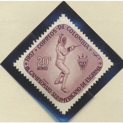 Colombia Stamp Scott #C305, Mint Hinged