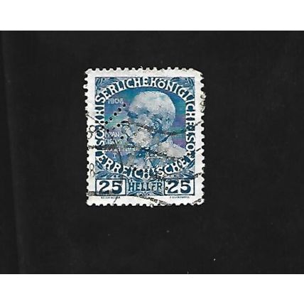 AUSTRIA STAMP - 25 HELLER. #AUS/EU/41