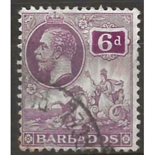 Barbados 1912 SG177 6d Dull Purple & Purple Wmk MCA Fine Used ..
