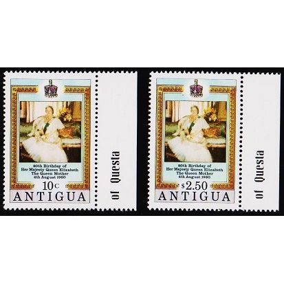 Antigua. 1980 Complete Set (2 Vals). S.G.663/664 Unmounted Mint