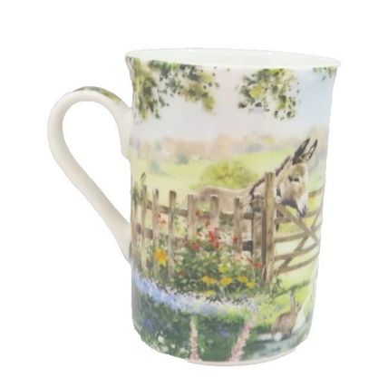 Donkeys Mug Fine China Mug 9 CM Ceramic Dishwasher & Microwave Safe Gift Drinks