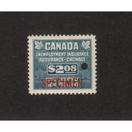 FU51 [Specimen] MNH - Canada Unemployment Insurance Revenue Stamp