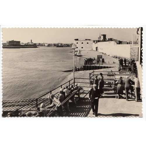Sally Port Portsmouth Hampshire RP Postcard 5419