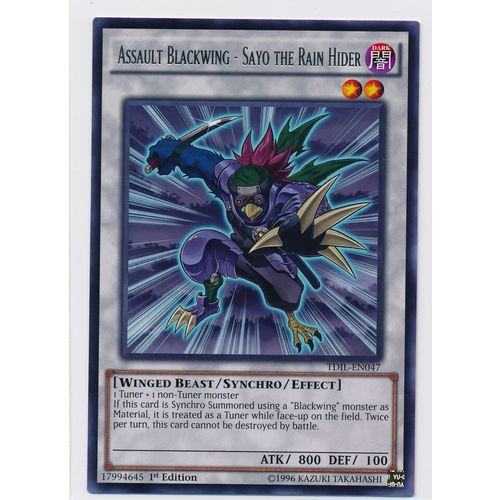 YuGiOh The Dark Illusion - TDIL-EN047 - Assault Blackwing - Sayo The Rain Hider