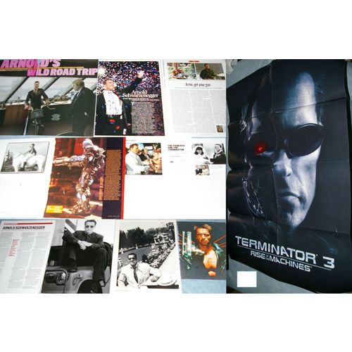 ARNOLD SCHWARZENEGGER Poster + Pinup + 123x Clippings Covers 1990s-recent