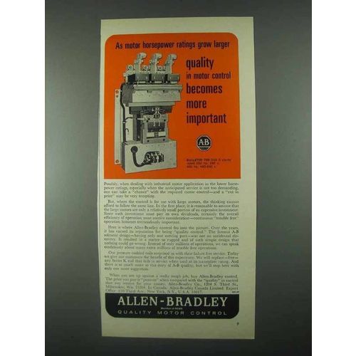 1967 Allen-Bradley Bulletin 709 Size 6 Starter Ad