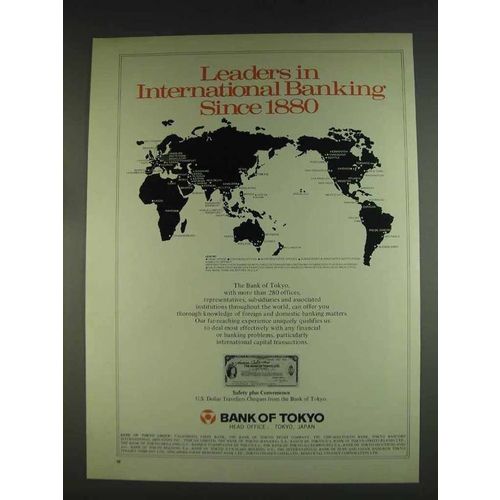 1978 Bank of Tokyo Ad - Leaders International Banking