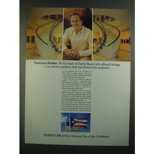 1988 Puerto Rico Tourism Ad - Francisco Rodon