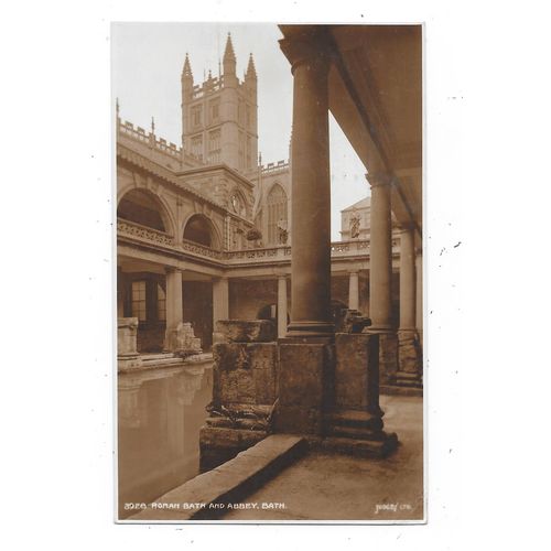 JUDGES PUBLISHED POSTCARD OF ROMAN BATH & ABBEY BATH SOMERSET POSTED 1931 (3223)