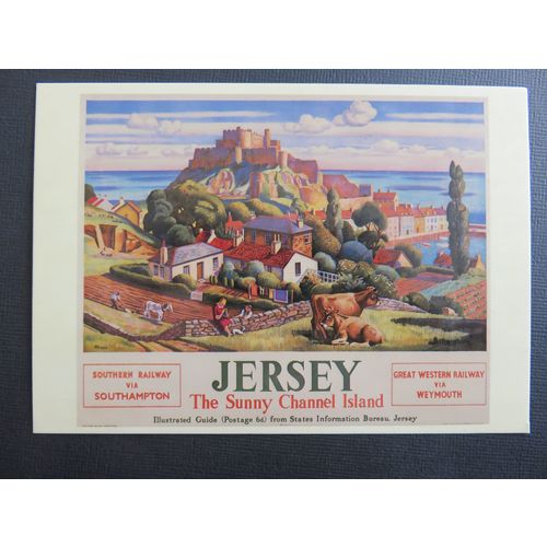 Southern Railway Jersey Poster Repro Postcard