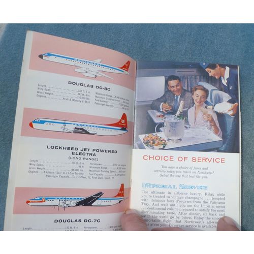 1960 Northwest Orient Airline Souvenir Flight Book