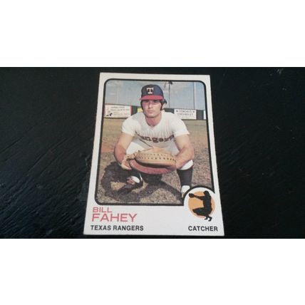 1973 Topps Card # 186 Bill Fahey Very Good-Excellent (4) Texas Rangers