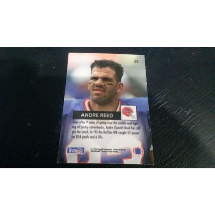 1994 Playoff Football Card # 082 Andre Reed Excellent (5) Buffalo Bills