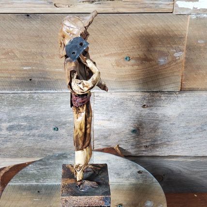 Paper Mache Mexican Folk Art - Peasant Farmer