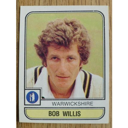 Bob Willis - Panini World Of Cricket 83 Sticker - No. 210