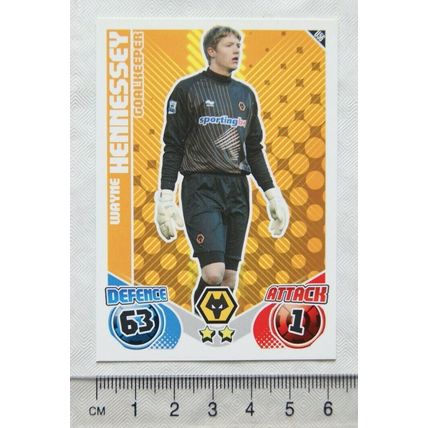 2010/11 Topps Match Attax Trading Card U56 Wayne Hennessey, Wolverhampton