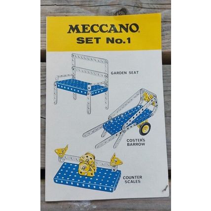 MECCANO SET NO.1 PAMPHLET 160030 1974