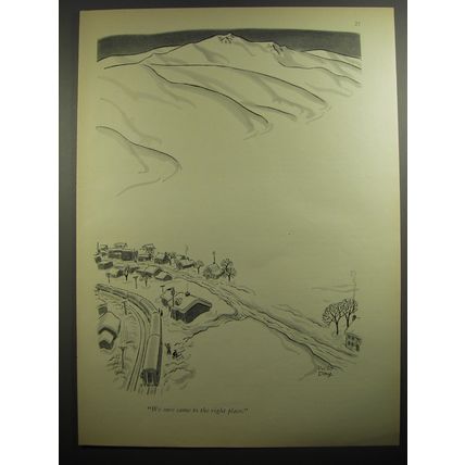 1954 Cartoon by Robert Day - We sure came to the right place