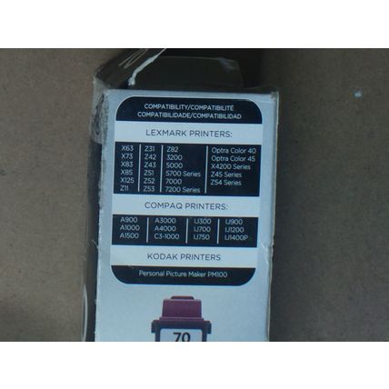 GENUINE Lexmark 70 BLACK INK CARTRIDGE 12A1970 Lexmark Compaq Printers