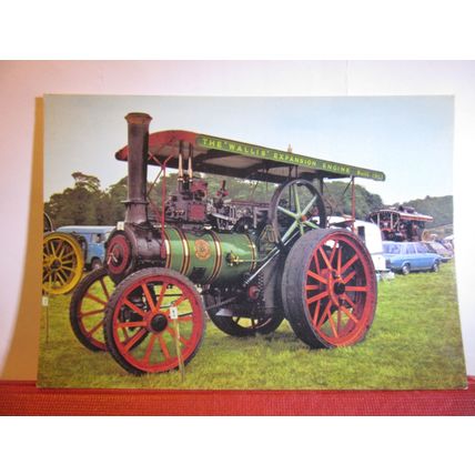 1923 WALLIS & STEEVENS EXPANSION ENGINE Traction Engine unused postcard #