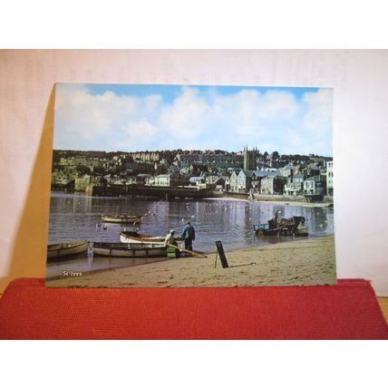 ST. IVES .CORNWALL unused postcard by Murray King =