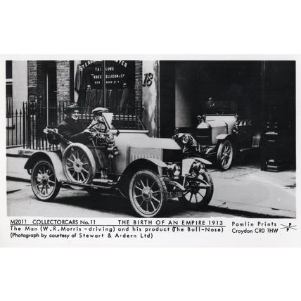 WR Morris Bullnose Morris Car in 1913 London Photo Postcard