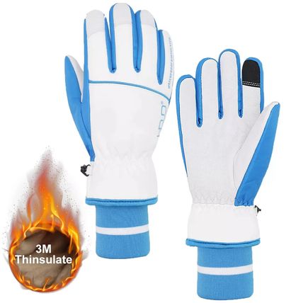 Handylandy Waterproof Ski Gloves for Men Women, Grip Winter Gloves XS size.. UK