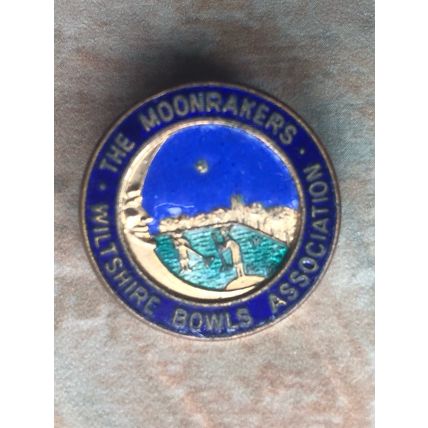 Moonrakers Wiltshire county bowls association bowling bowls badge