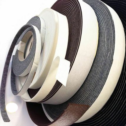 10m Black Grey White Self-Adhesive Felt Furniture Pad Roll Strip Rolls