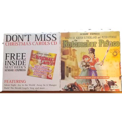 Nutcracker Prince DVD & Christmas Carols CD Promo The Telegraph A 2 Disc Set