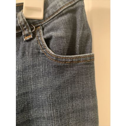 Lee Women's Blue Jeans Zip Button Pockets Stretch Relaxed Fit Size 12 Long