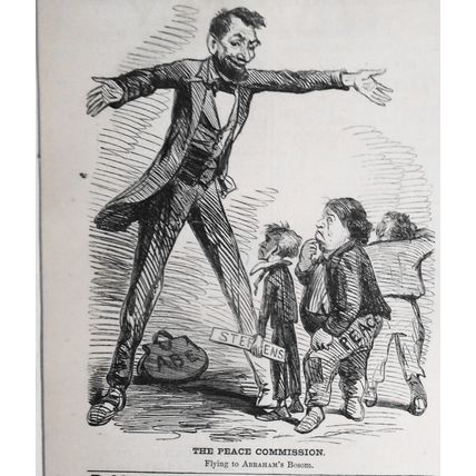 "The Peace Commission" .. original cartoon in Harper's Weekly February 18, 1865