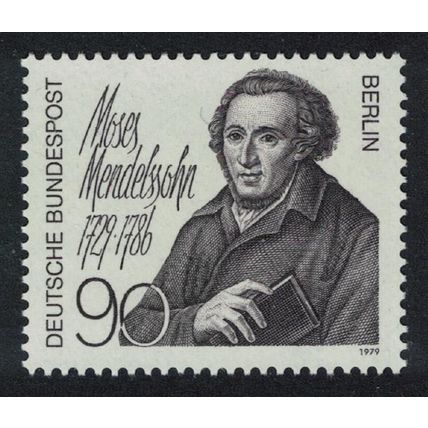 Berlin 250th Birth Anniversary of Moses Mendelssohn philosopher 1979 MNH