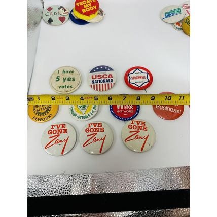 Lot of 10 VTG Misc Political Pins Pinbacks Buttons Pewoski, Zary, Stockwell,USCA