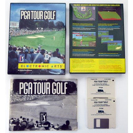 PGA TOUR GOLF BY ELECTRONIC ARTS FOR COMMODORE AMIGA - TESTED & WORKING