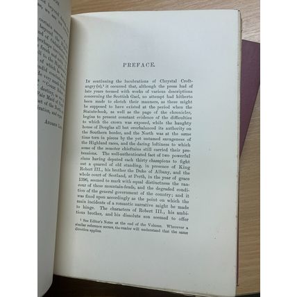 1894 WALTER SCOTT FAIR MAID OF PERTH ANDREW LANG NOTES VOLS 1 & 2 BOOKS (P8)