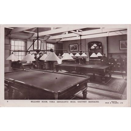 Sergeants Mess RMA Barracks Eastney Hampshire Gale & Polden Postcard