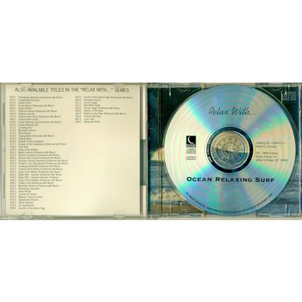1998’s OCEAN RELAXING SURF CD. An hour of rousing waves