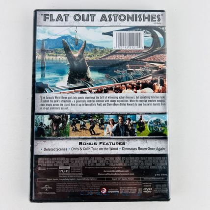 Jurassic World DVD NEW Factory Sealed Chris Pratt Bryce Dallas Howard Judy Greer