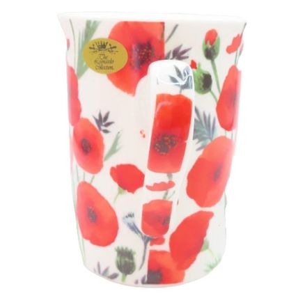 Poppy Fields Mug Fine China Mug 910 CM Ceramic Dishwasher & Microwave Safe Gift