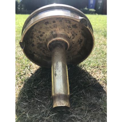 1945 dated trench art brass ashtray vintage