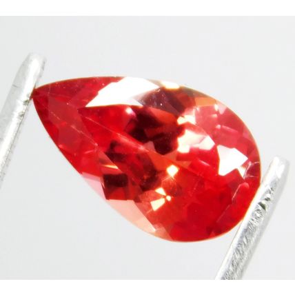 4.60 Ct Natural Mandarin Orange Peach Garnet Pear Cut Loose Gemstone