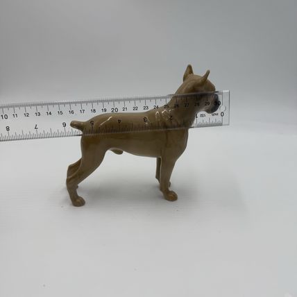 Bing & Grondahl porcelain german Boxer dog 2212 Denmark figurine vintage 4”x6”