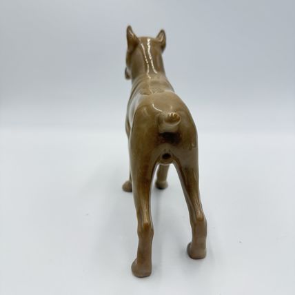 Bing & Grondahl porcelain german Boxer dog 2212 Denmark figurine vintage 4”x6”