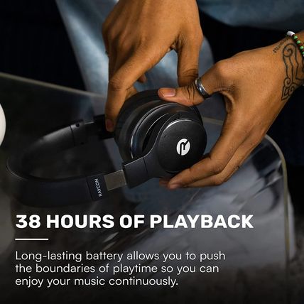 Raycon Everyday Wireless Bluetooth over Ear Headphones, with Active Noise Cancel